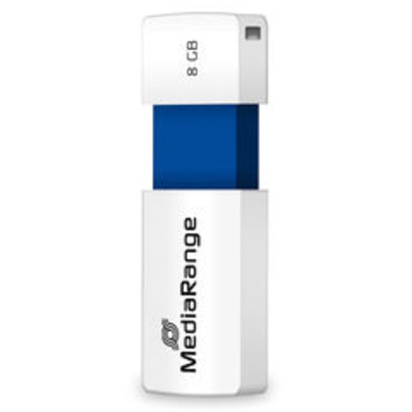 MediaRange Color Edition 8 GB, USB-Stick - white/blue, USB-A 2.0
