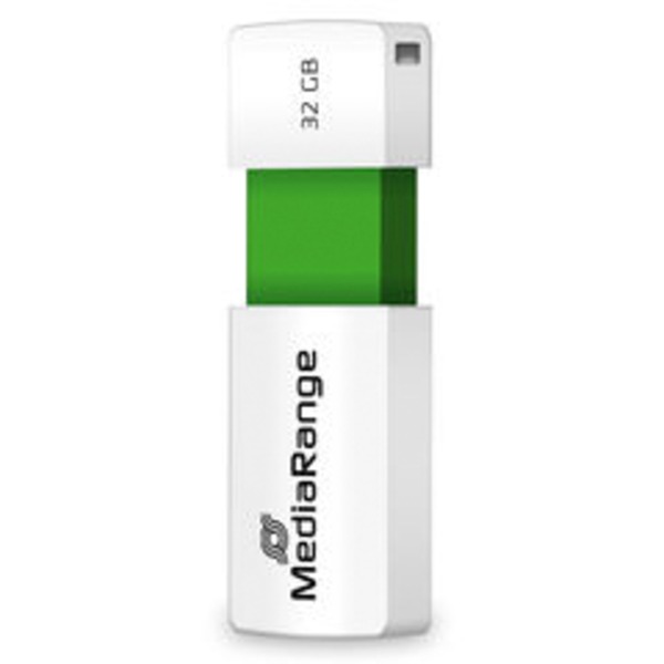 MediaRange Color Edition 32 GB, USB-Stick - white/green, USB-A 2.0