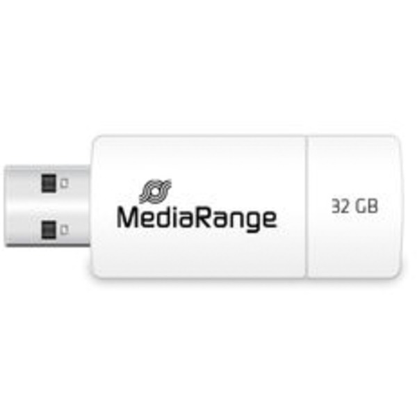MediaRange Color Edition 32 GB, USB-Stick - white/green, USB-A 2.0