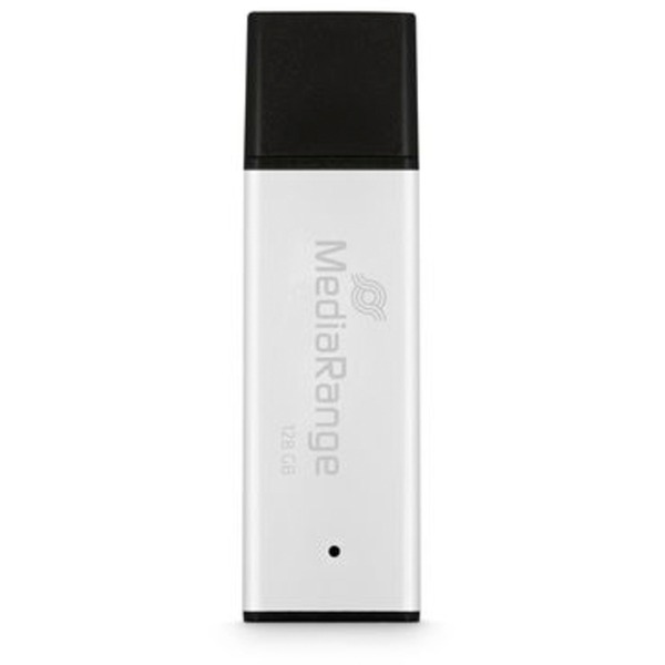MediaRange High performance 128 GB, USB-Stick - silver/black, USB-A 3.2 Gen 1