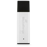 MediaRange High performance 128 GB, USB-Stick - silver/black, USB-A 3.2 Gen 1