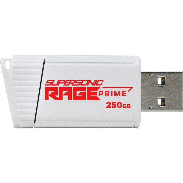 Patriot Supersonic Rage Prime 250 GB, USB-Stick - white/black, USB-A 3.2 Gen 2