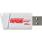 Patriot Supersonic Rage Prime 250 GB, USB-Stick - white/black, USB-A 3.2 Gen 2