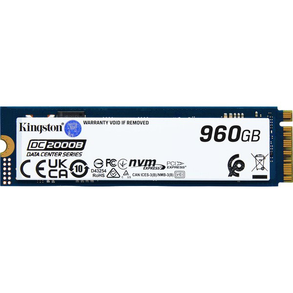 Kingston DC2000B 960 GB, SSD - PCIe 4.0 x4, NVMe, M.2 2280