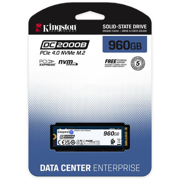 Kingston DC2000B 960 GB, SSD - PCIe 4.0 x4, NVMe, M.2 2280