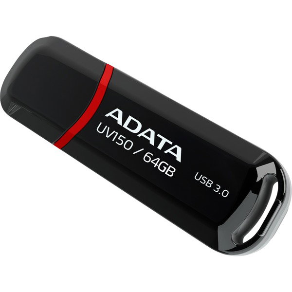 ADATA DashDrive UV150 64 GB, USB-Stick - black/red, USB-A 3.2 Gen 1