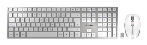 CHERRY DW 9100 SLIM - KEYBOARD AND MOUSE SET WHITE SIL