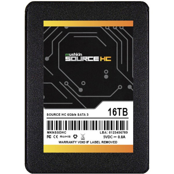 Mushkin Source HC 16 TB, SSD - black, SATA 6 Gb/s, 2,5