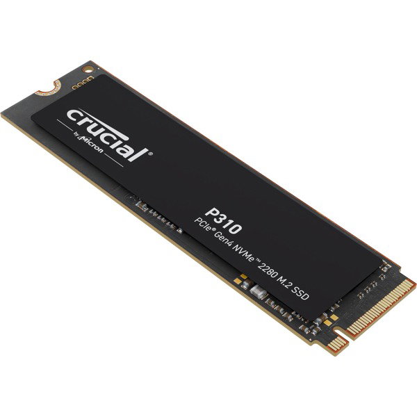 Crucial P310 1 TB, SSD - black, PCIe 4.0 x4, NVMe, M.2 2280
