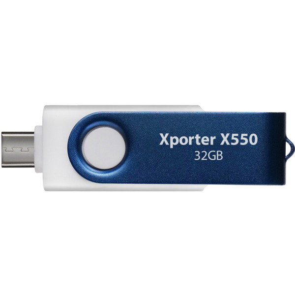 Patriot Xporter X550 32GB, USB-Stick - blue/white, USB-A und USB-C 3.2 Gen 1