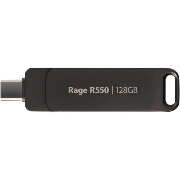 Patriot Rage R550 128Gb, USB-Stick - black, USB-A und USB-C 3.2 Gen 1