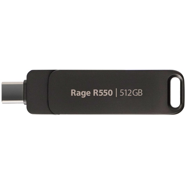 Patriot Rage R550 512GB, USB-Stick - black, USB-A und USB-C 3.2 Gen 1