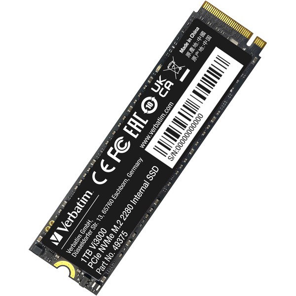 Verbatim Vi3000 1 TB, SSD - PCIe 3.0 x4, NVMe, M.2 2280
