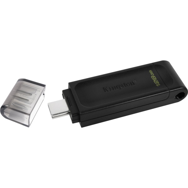 Kingston DataTraveler 70 128 GB, USB-Stick - black, USB-C 3.2 (5 Gbit/s)