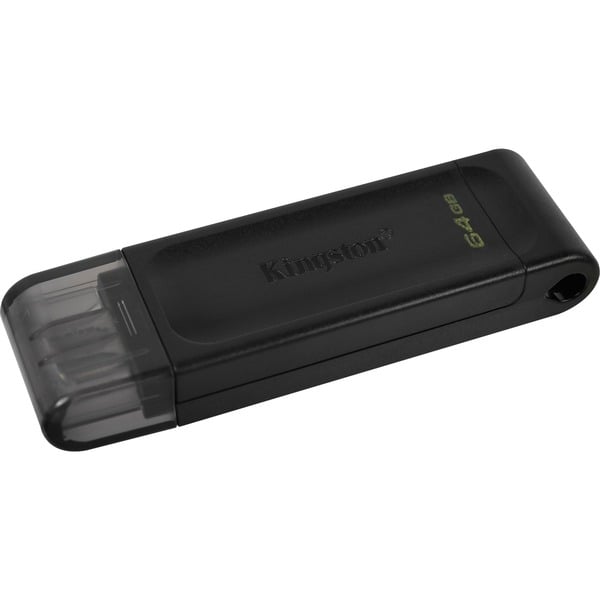 Kingston DataTraveler 70 64 GB, USB-Stick - black, USB-C 3.2 (5 Gbit/s)