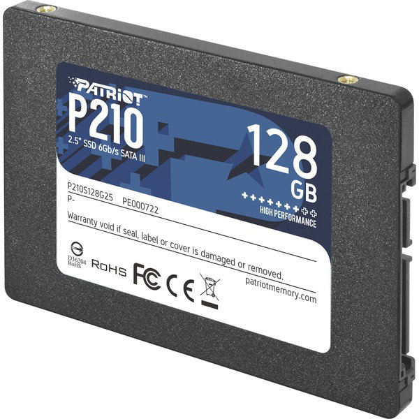 Patriot P210 128 GB, SSD - black, SATA 6 Gb/s, 2,5