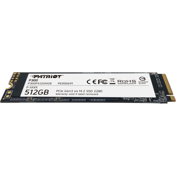 Patriot P300 512 GB, SSD - PCIe 3.0 x4, NVMe 1.3, M.2 2280