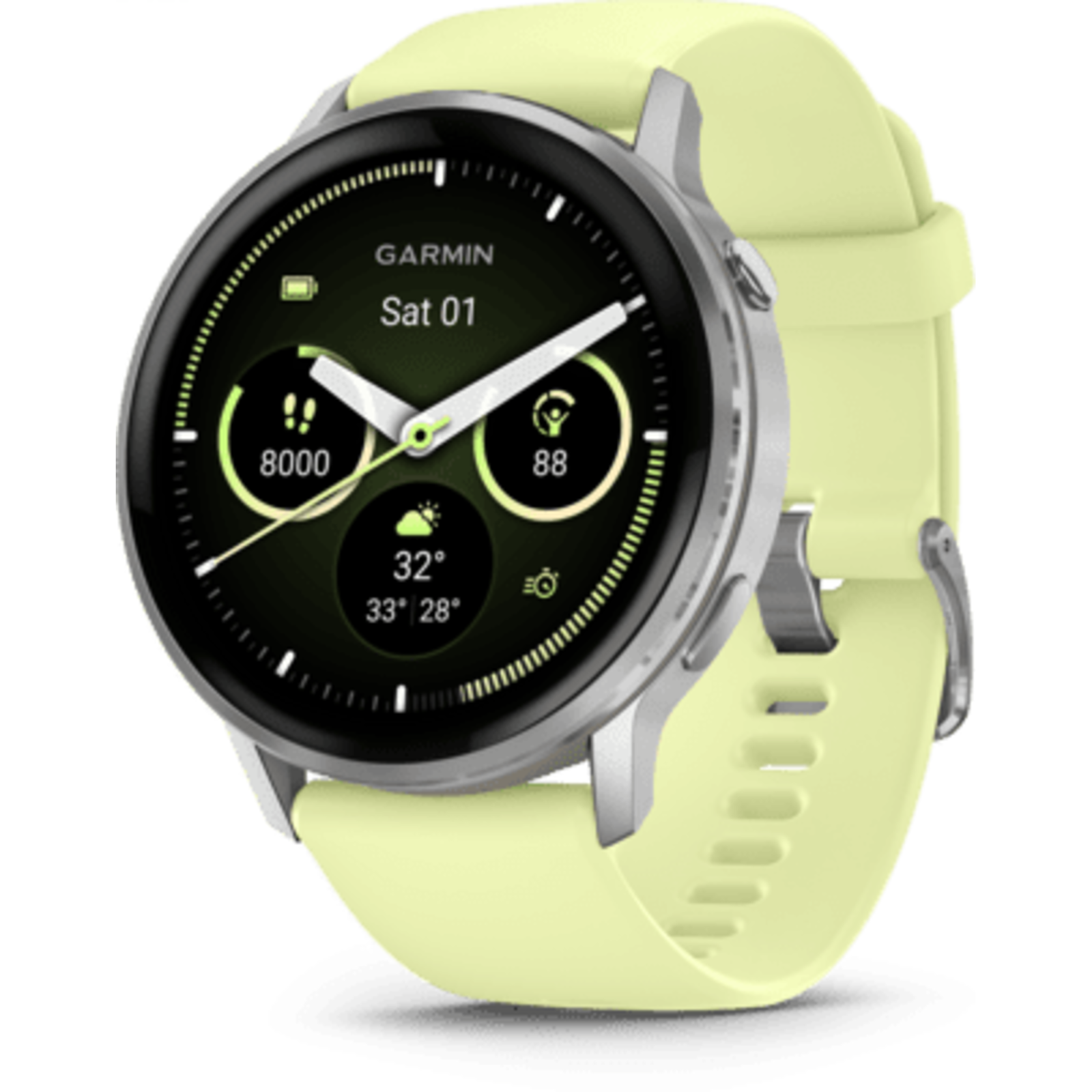 Garmin Venu 4 Quick-change Silicone Wristband Lemon