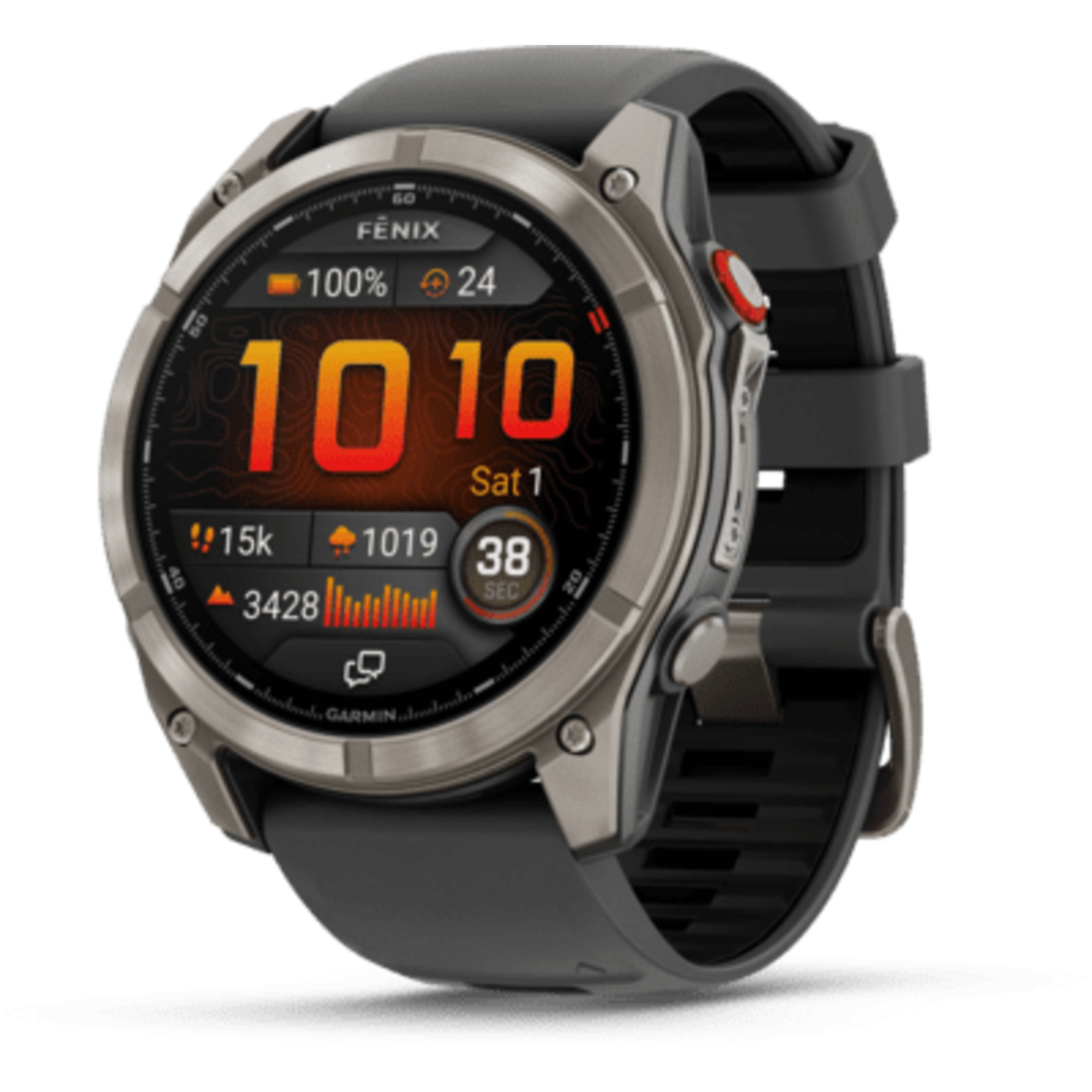Garmin Fenix 8 Pro 51 Mm AMOLED Sapphire Graphite/Black Titanium with QuickFit Silicone Band