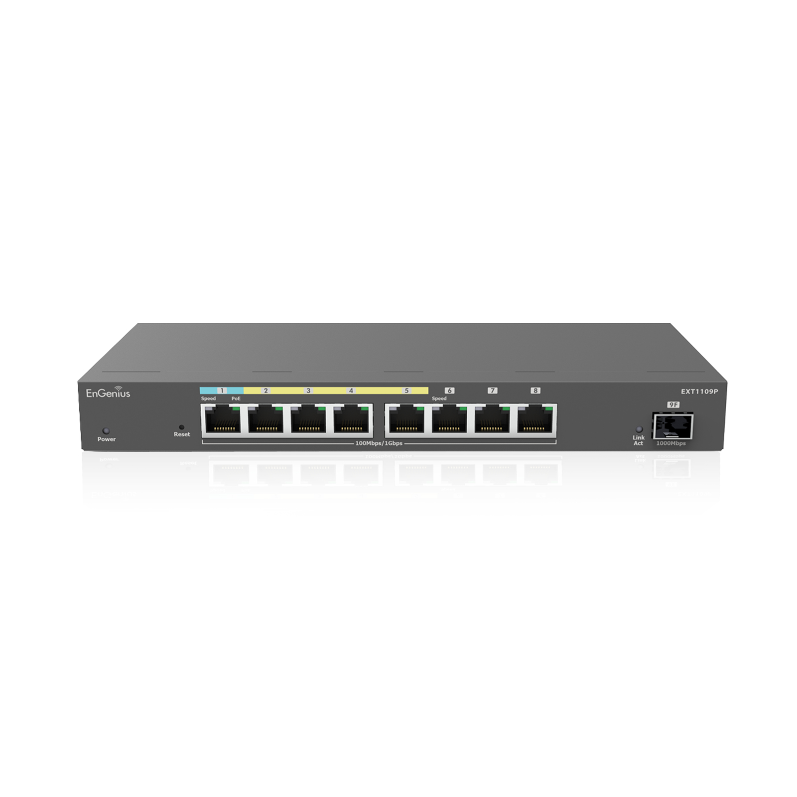 EnGenius Switch Fully Managed Extender 8x 1 GbE 4x PoE at 1x SFP Switch 8-port