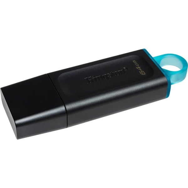 Kingston DataTraveler Exodia 64 GB, USB-Stick - black/turquoise, USB-A 3.2 Gen 1