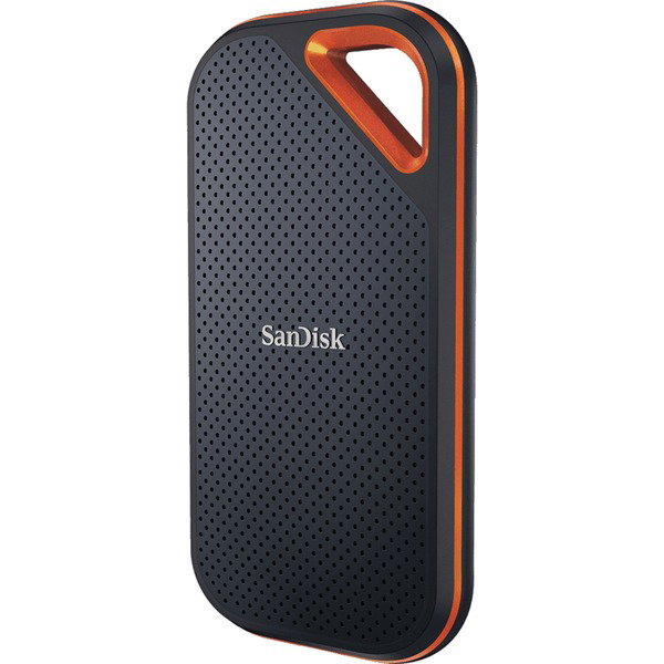 SanDisk Extreme PRO Portable SSD V2 2 TB, Externe SSD - black/orange, USB-C 3.2 Gen 2x2 (20 Gbit/s)