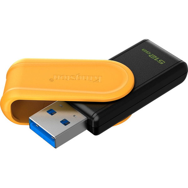 Kingston DataTraveler Exodia S 512 GB, USB-Stick - black/yellow, USB-A 3.2 Gen 1