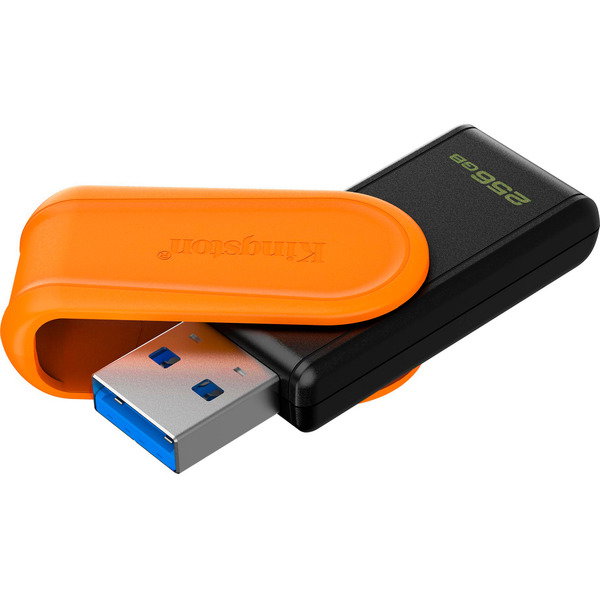 Kingston DataTraveler Exodia S 256GB, USB-Stick - black/orange, USB-A 3.2 Gen 1
