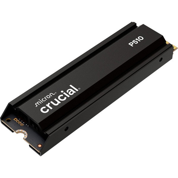 Crucial P510 2 TB with Khlkrper, SSD - black, PCIe 5.0 x4, NVMe, M.2 2280