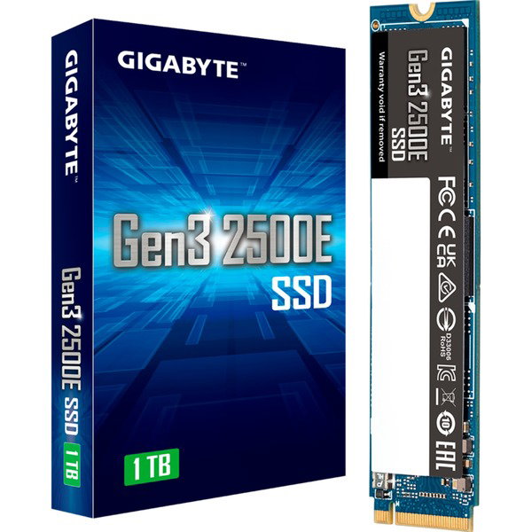 GIGABYTE Gen3 2500E SSD 1 TB - PCIe 3.0 x4, NVMe 1.3, M.2 2280