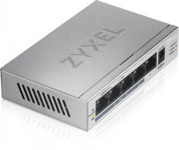 Zyxel GS1005HP Unmanaged Gigabit Ethernet (10/100/1000) Power over Ethernet (PoE) Silver
