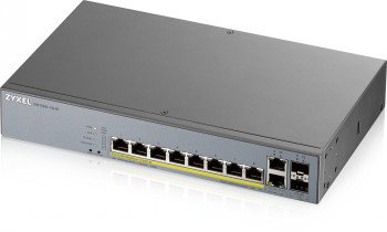 ZYXEL GS1350-12HP, 12 PORT MANAGED CCTV POE SWITCH, LONG RANGE, 130W (1 YEAR NCC PRO PACK LICENSE BUNDLED) (5Y WARRANTY)