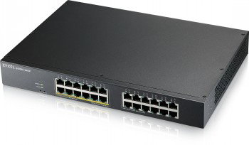 ZYXEL GS1915-24EP, 24-PORT GBE, 12 PORT POE, 130 WATT 802.3AT, RACKMOUNT, FANLESS, SMART SWITCH, HYBRID MODE, STANDALONE OR NEBULAFLEX CLOUD (5Y WARRANTY)