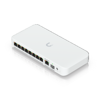 UBIQUITI FLEX 2.5G POE FLEXIBLE, 8-PORT 2.5 GBE POE++ SWITCH WITH A 10 GBE RJ45/SFP+ COMBINATION UPLINK PORT THAT CAN BE POWERED WITH POE+++ OR AN AC POWER ADAPTER*