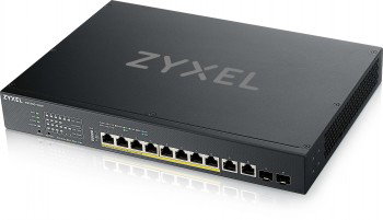ZYXEL XS1930-12HP, 8-PORT MULTI-GIGABIT SMART MANAGED POE 375WATT 802.3BT SWITCH, 2X 10GBE, 2 SFP+ UPLINK, HYBRID MODE, STANDALONE OR NEBULAFLEX CLOUD (5Y WARRANTY)
