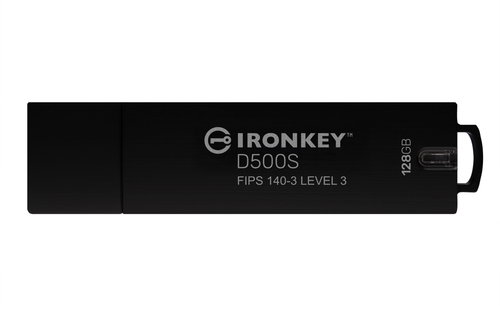 128GB IRONKEY D500S FIPS - 140-3 LVL 3 (PENDING) AES-256