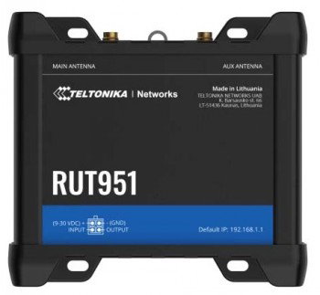 TELTONIKA RUT951 IOT ROUTER 4G (CAT4) DUAL SIM 4X10/100 RJ45 WIFI