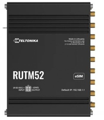 TELTONIKA IOT ROUTER RUTM52 DUAL MODEM 5G+ETH+WIFI
