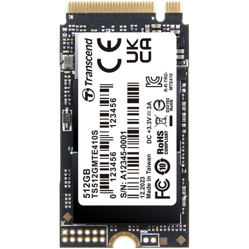 SSD 512GB M.2 2242 PCIE - GEN4X4 NVME 3D TLC DRAM-LESS