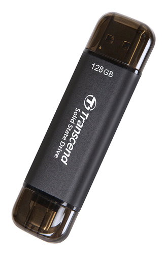 EXTERNAL SSD 128GB ESD310C USB - 10GBPS TYPE C/A BLACK