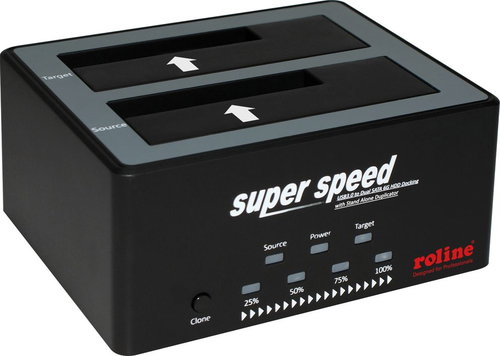 SATA 6G HDD/SSD DOCKING STATION - USB3.2 GEN1HDD-CLONE-FUNKTION