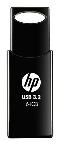 HP 64GB 712W BLACK USB 3.2 - USB STICK