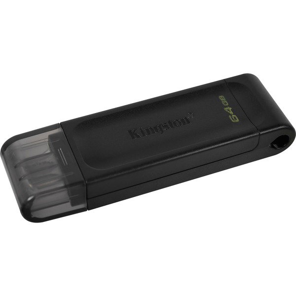 Kingston DataTraveler 70 64 GB, USB-Stick - black, USB-C 3.2 (5 Gbit/s)