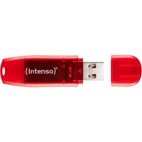 Intenso Rainbow Line 128 GB, USB-Stick - red, USB 2.0