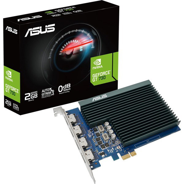 ASUS GeForce GT 730, graphics card - passiv gekhlt, 4x HDMI