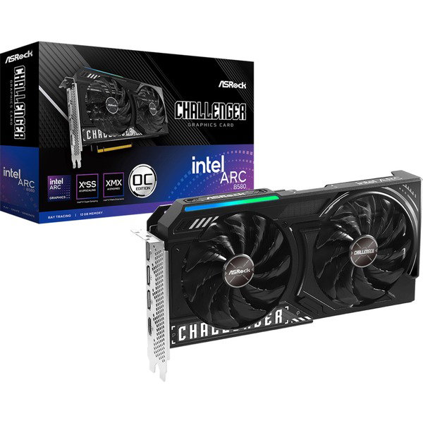 ASRock Intel Arc B580 Challenger 12GB OC , graphics card