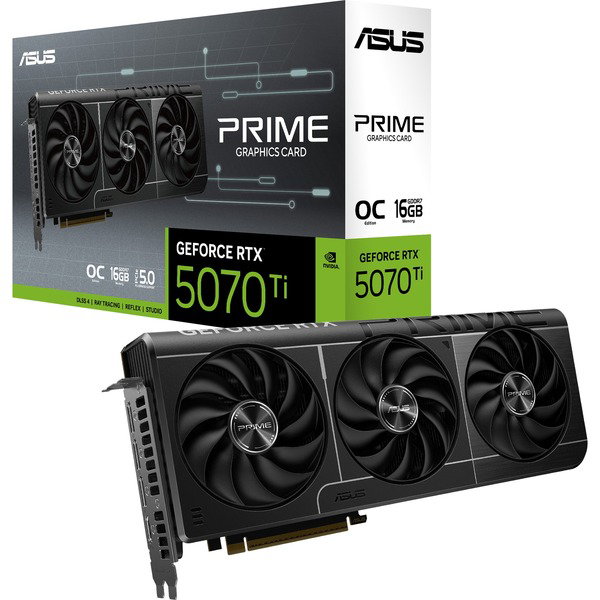 ASUS GeForce RTX 5070 Ti PRIME GAMING OC, graphics card - DLSS 4, 3x DisplayPort, 1x HDMI 2.1