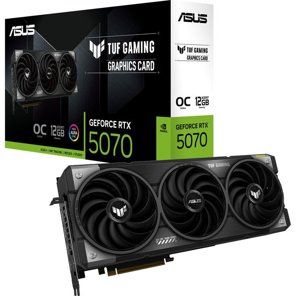 ASUS GeForce RTX 5070 TUF GAMING OC, graphics card - DLSS 4, 3x DisplayPort, 2x HDMI 2.1