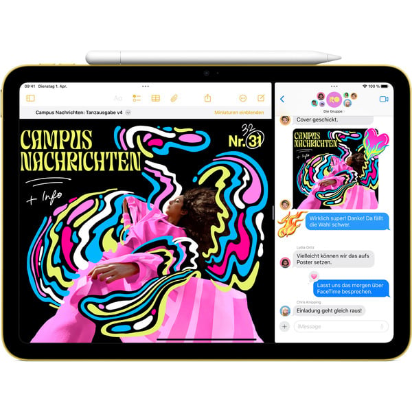 Apple iPad 11 (128GB), Tablet-PC - yellow, 11. Gen 2025 5G