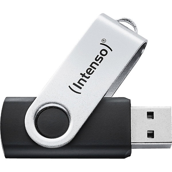 Intenso Office Line 64 GB, USB-Stick - silver/black, USB-A 3.2